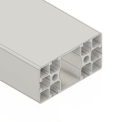 MODULAR SOLUTIONS EXTRUDED PROFILE<br>45MM X 90MM SMOOTH SIDES TEAR AWAY, CUT TO THE LENGTH OF 1000 MM